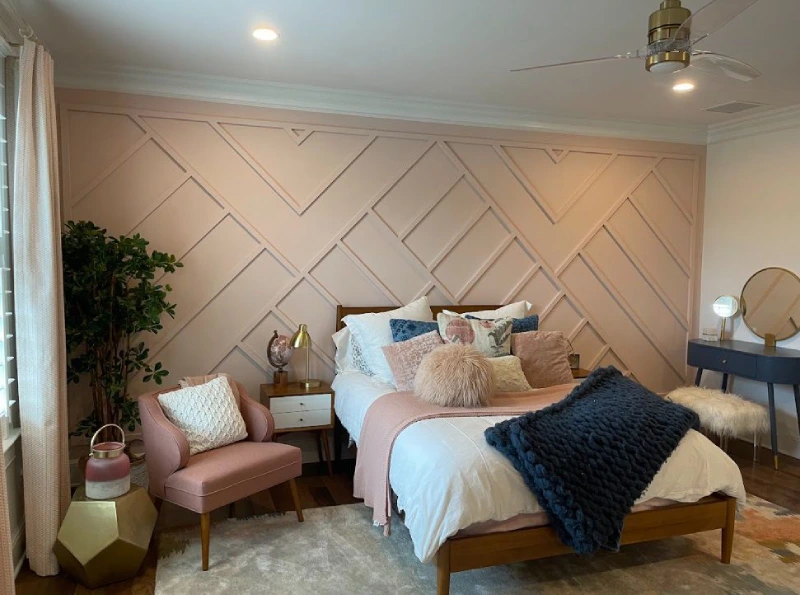 Rustic Wood Trim Accent Walls