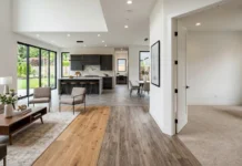 Best Home Flooring Options for Your Home Modern home interior showcasing different flooring options.
