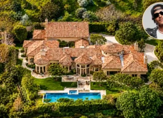 Bruno Mars House: $6.5M Luxurious Studio City Mansion,California Bruno Mars house featuring a luxury Mediterranean mansion with a private pool