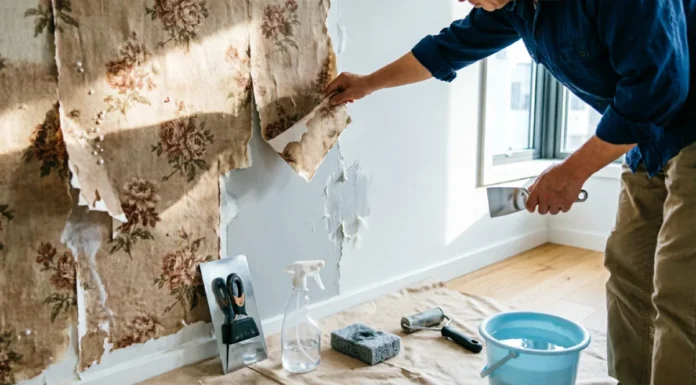 How to Remove Wallpaper: 5 Simple Methods That Actually Work How to remove wallpaper from a wall using a putty knife, spray bottle, sponge, and wallpaper removal tools