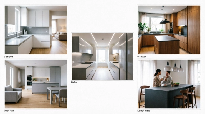 Transform Your Kitchen Space with Smart Design Ideas for Modern Living 1 Transform your kitchen space with modern L-shaped, U-shaped, galley, open-plan, and island kitchen layout ideas.