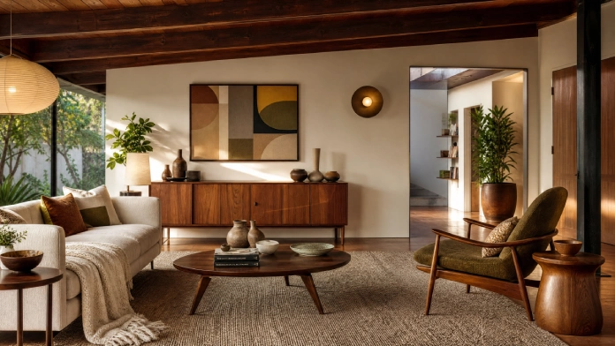 7 Stunning Mid Century Modern Home Design Ideas 6 Mid Century Modern Home Design blending vintage furniture with modern decor and lighting