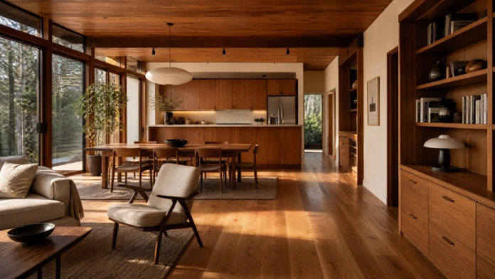 7 Stunning Mid Century Modern Home Design Ideas 3 Mid Century Modern Home Design featuring warm walnut, teak and oak wood furniture