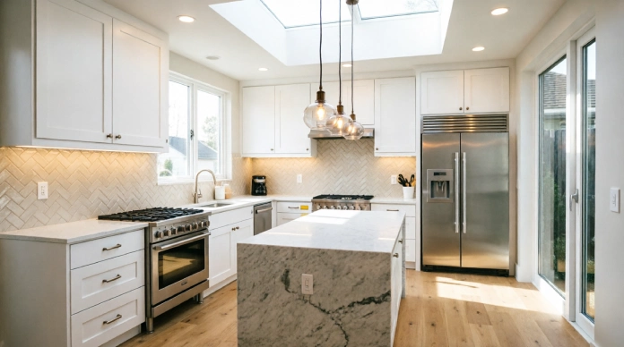 Transform Your Kitchen Space with Smart Design Ideas for Modern Living 3 Transform your kitchen space with modern kitchen lighting ideas featuring ambient lighting, task lighting, accent lighting, pendant lights, under-cabinet LEDs, and natural daylight.
