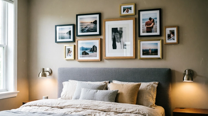 11 Bedroom Wall Decor Ideas to Fix a Boring Room & Create a Cozy Retreat 1 Bedroom wall decor ideas featuring a curated gallery wall