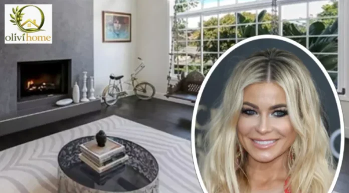 Carmen Electra House : Shocking Value $2.8M Dream Residence Carmen Electra House featuring a modern living room with a sleek fireplace, large windows, and stylish contemporary décor.