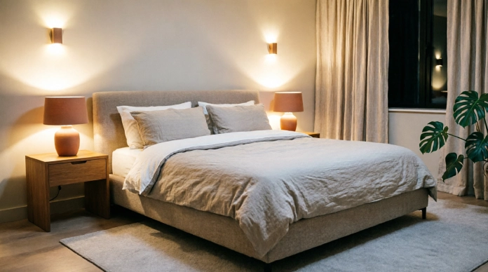 11 Cozy Bedroom Lighting Ideas for a Warm, Dreamy & Relaxing Space 3 Bedroom lighting ideas featuring warm bedside lamps and wall sconces