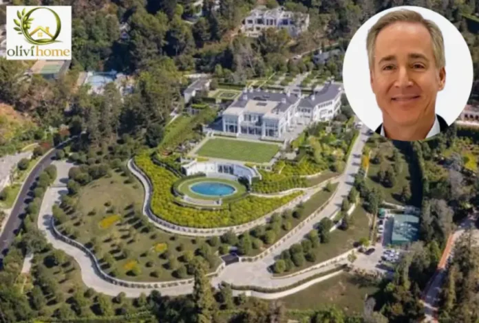 Eric Smidt Beverly Hills Mansion Aerial View Eric Smidt house aerial view of luxury Beverly Hills mansion