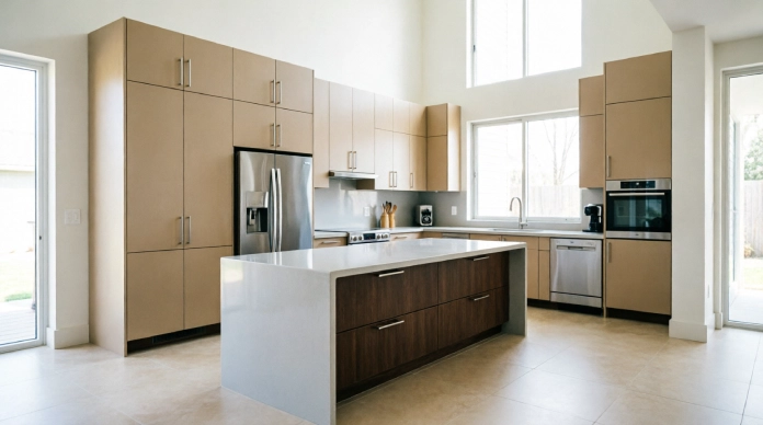 11 Stunning Kitchen Cabinet Designs to Elevate Your Kitchen in 2026 5 Floor-to-ceiling kitchen cabinet designs with built-in pantry storage
