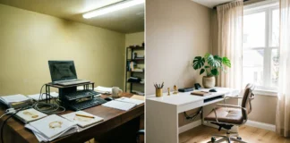11 Must-Try Home Office Decorating Hacks That Fix Common Workspace Mistakes Home Office Decorating Hacks for a bright and organized workspace