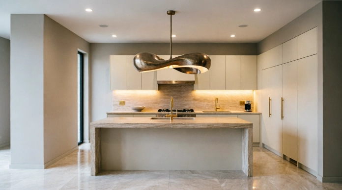 11 Stunning Kitchen Lighting Ideas That Make Your Kitchen Look Expensive 5 Kitchen lighting ideas with one elegant luxury statement fixture