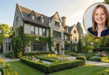 Mary Barra House: Exclusive Tour of Her $1.5 Million Luxury Michigan Home Mary Barra house with elegant stone exterior and landscaped garden