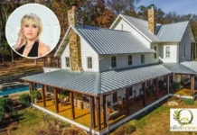 Miley Cyrus House: Inside Her Amazing $7.9 Million Malibu Home & Tennessee Farm Miley Cyrus House Tennessee home exterior with a spacious porch and pool