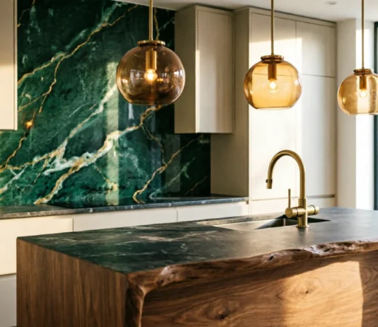 11 Modern Kitchen Backsplash Ideas to Transform Your Kitchen in Style Modern kitchen backsplash ideas with emerald marble