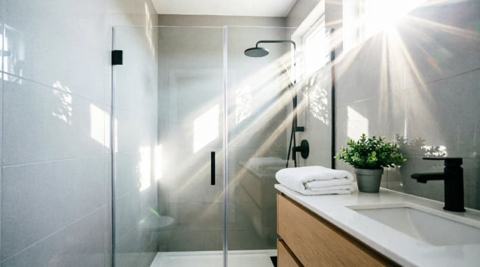 11 Brilliant Small Bathroom Shower Ideas to Maximize Space & Style 2 Small bathroom shower ideas with frameless glass doors