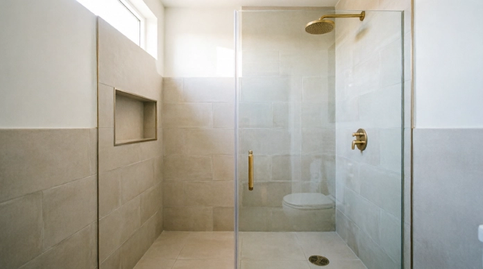 11 Brilliant Small Bathroom Shower Ideas to Maximize Space & Style 1 Small bathroom walk-in shower ideas with frameless glass