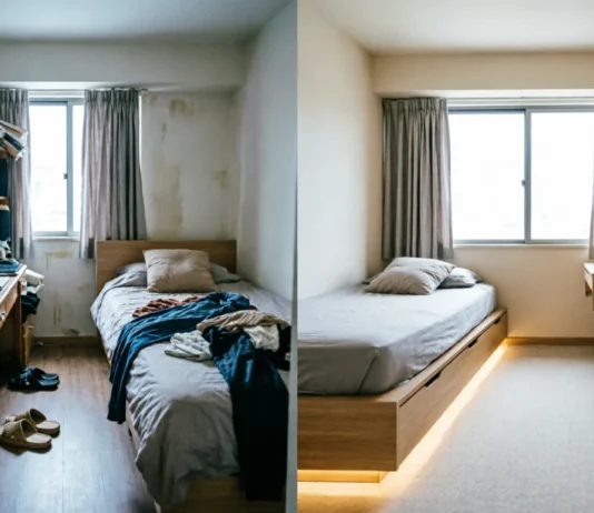 11 Clever Decorating Hacks for Small Rooms That Double Your Space Decorating hacks for small rooms before and after