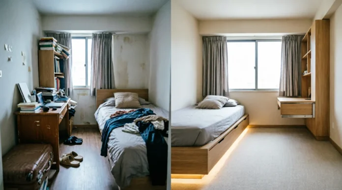 Small Room Decorating Hacks Before and After Decorating hacks for small rooms before and after