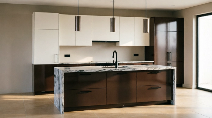 11 Stunning Kitchen Cabinet Designs to Elevate Your Kitchen in 2026 1 Two-tone kitchen cabinet designs with light upper and dark lower cabinets