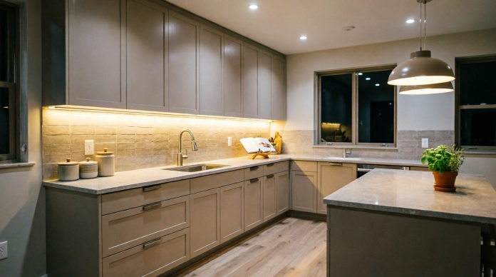 11 Stunning Kitchen Lighting Ideas That Make Your Kitchen Look Expensive 2 Kitchen lighting ideas with warm under-cabinet LED strips