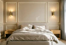 15 Stunning Bedroom Feature Wall Ideas That Instantly Transform Any Room Bedroom Feature Wall Ideas with elegant cream wall molding