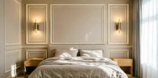 15 Stunning Bedroom Feature Wall Ideas That Instantly Transform Any Room Bedroom Feature Wall Ideas with elegant cream wall molding