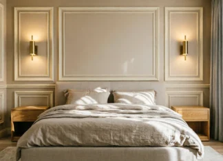 15 Stunning Bedroom Feature Wall Ideas That Instantly Transform Any Room Bedroom Feature Wall Ideas with elegant cream wall molding