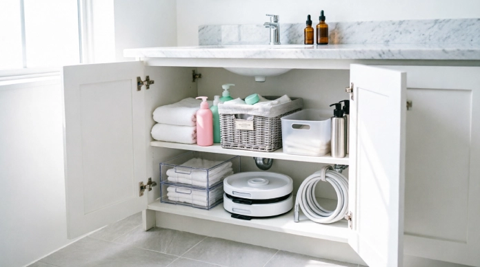 How to Organize Under the Bathroom Sink: 17 Brilliant Ideas for a Clutter-Free Space 2 17 ways to organize under the bathroom sink