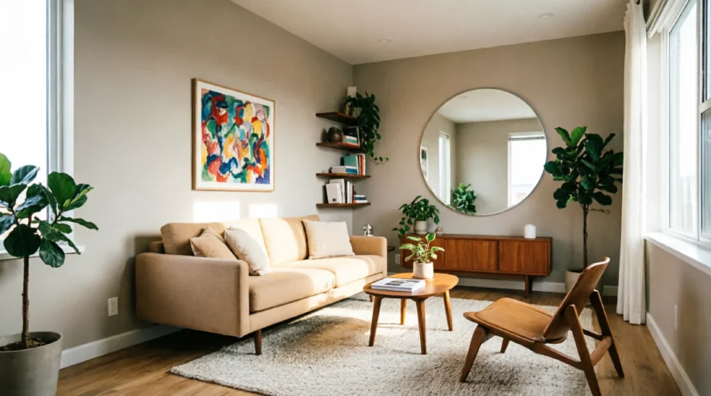Small living room layout ideas for awkward spaces