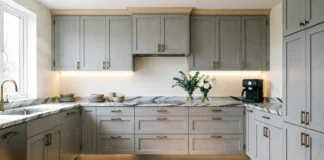 15 Amazing & Easy Ways to Make Builder-Grade Cabinets Look Custom & Expensive Builder-grade cabinets transformed into custom-looking kitchen cabinets