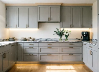 15 Amazing & Easy Ways to Make Builder-Grade Cabinets Look Custom & Expensive Builder-grade cabinets transformed into custom-looking kitchen cabinets