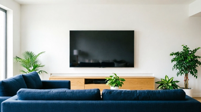 How to hide TV cords with a wall-mounted cable raceway