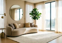 17 Easy Ways to Make a Dark Room Look Brighter Without Renovating Make a Dark Room Look Brighter with light curtains, mirrors, and bright decor