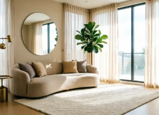 17 Easy Ways to Make a Dark Room Look Brighter Without Renovating Make a Dark Room Look Brighter with light curtains, mirrors, and bright decor