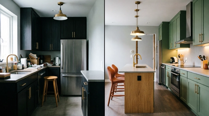 11 Small Kitchen Layout Mistakes That Make Your Kitchen Look Smaller and How to Fix Them 4 How to make a small kitchen look bigger with better layout and storage