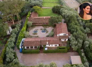 Kendall Jenner House: The $23 Million Mansion Behind Her Luxury Lifestyle Kendall Jenner house aerial view showing her luxury Montecito estate surrounded by lush landscaping and equestrian grounds