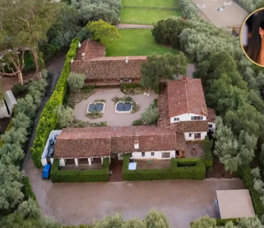 Kendall Jenner House: The $23 Million Mansion Behind Her Luxury Lifestyle Kendall Jenner house aerial view showing her luxury Montecito estate surrounded by lush landscaping and equestrian grounds
