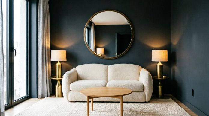 Small Living Room Paint Colors Ideas: 15 Stunning Shades to Make Your Space Feel Bigger 3 Small living room paint colors ideas with moody charcoal walls