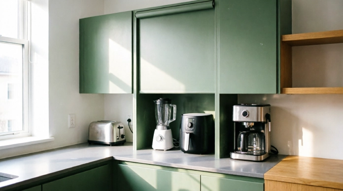 12 Genius Appliance Garage Ideas to Instantly Declutter Your Kitchen 5 Small kitchen appliance garage ideas