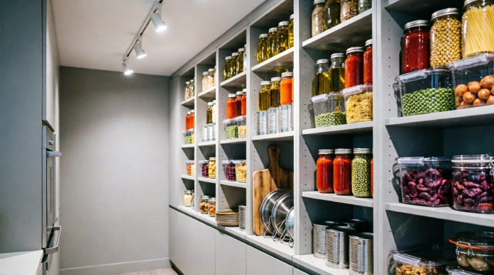 Small Pantry Organization Ideas using vertical pantry storage