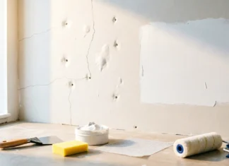 Wall Damage Repair Before Painting: 11 Brilliant Fixes for a Flawless Finish Wall damage repair before painting with patched holes and cracks