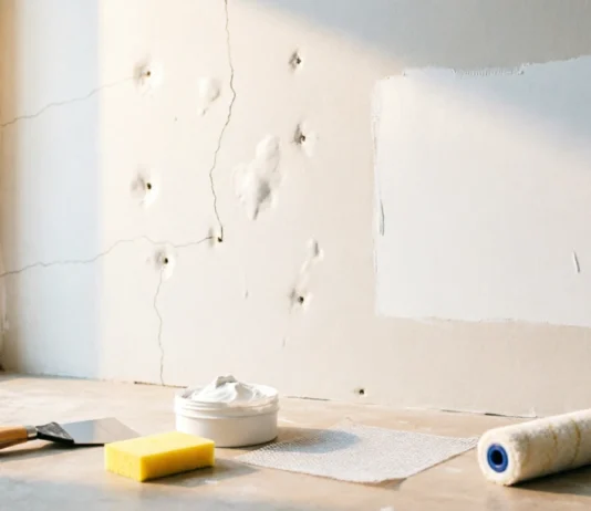 Wall Damage Repair Before Painting: 11 Brilliant Fixes for a Flawless Finish Wall damage repair before painting with patched holes and cracks