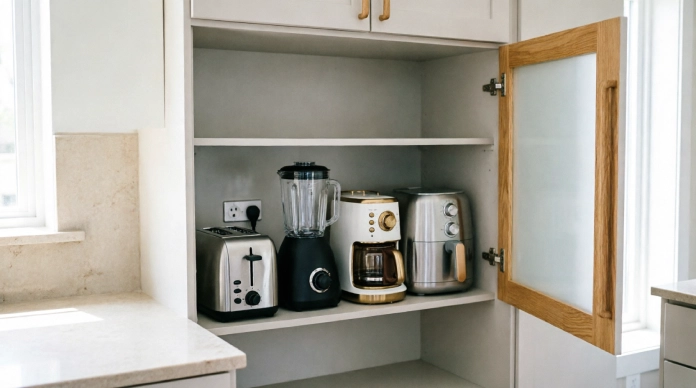 12 Genius Appliance Garage Ideas to Instantly Declutter Your Kitchen 1 Appliance garage for small kitchen appliances