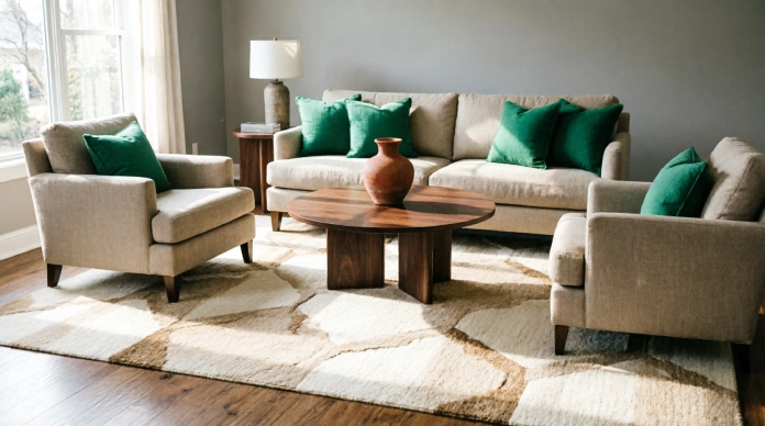 7 Living Room Furniture Layout Mistakes That Make Your Space Look Smaller 2 Living room furniture layout mistakes caused by a small rug and how the right rug size improves the arrangement