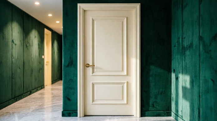How to make old doors look new with decorative molding and stylish panels