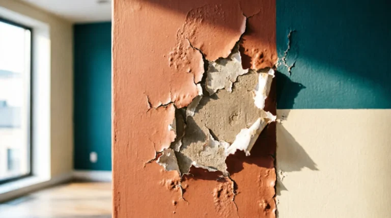 How to fix peeling paint on a damaged interior wall